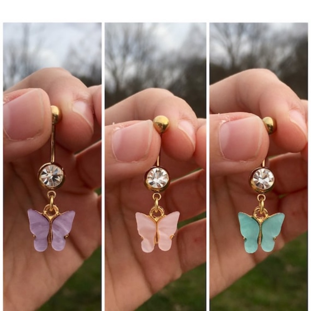 Butterfly Belly Button Rings